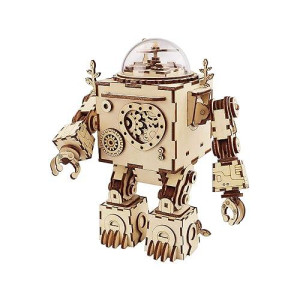 Robotime Orpheus Steam Punk Music Box Kit - 221 Pieces - Great Stem Activity