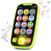 Histoye Baby Toy Phone For 1 2 Year Old Boy Girl Fake Phone Toys With Music Baby Cell Phone Toys 6 To 12 Months Light Up Play Phone For Babies Kids Toddlers Educational Learning Toys Gifts