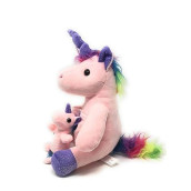 Soft Plush Unicorn With Pouch And Mini Foal, 10 1/2 Inches