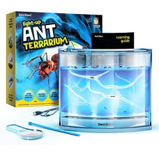 Light-Up Ant Farm Terrarium Kit For Kids - Led Habitat For Live Ants With Nutrient Rich Gel - Watch Ants Dig Their Own Tunnels - Nature Learning, Science Toys, Experiment Gift For Boys & Girls