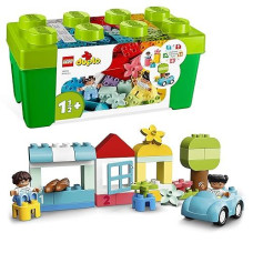 Lego Duplo Brick Box, Educational Game For Babies 18 Months, Building Set With Car, Figures And Toy Flowers, Gift For Boys And Girls 1.5 Years Old And Up 10913