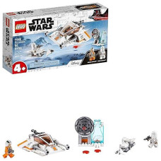 Lego 75268 Star Wars Snowspeeder And Speeder Bike Playset With Starter Brick For Preschool Kids, 4 Years And Up.