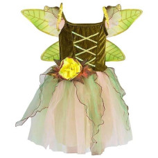 Petitebella Fairy Costume Dress 1-10Y (Olive Green, 2-4Year)