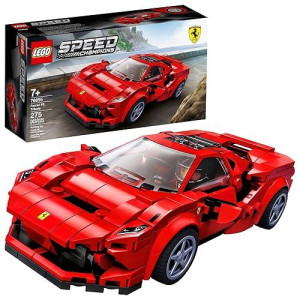Lego Speed Champions 76895 Ferrari F8 Tributo Toy Cars For Kids, Building Kit Featuring Minifigure (275 Pieces)