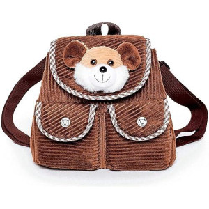 Mini Toddler Backpack For Boy Girl Kids - Preschool Corduroy Animal Toys Plush Backpack Tiny - Plush Mouse Rat Stuffed Animal - Toys For 3 4 5 6 7 Year Old Girls Boys - 3-6 Year Old Girl Birthday Gift