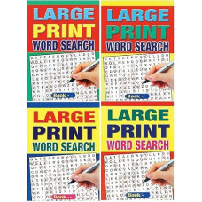 Ibasetoy Wf Graham Set Of 4 Large Print A4 Size 74 Page Word Search Puzzle Books