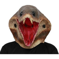 Creepy Party Cobra Costume Novelty Halloween Costume Party Latex Animal Cobra Head Mask Snake