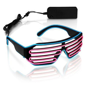 Blinkee Ultra Electro Luminescent Sunglasses Blue And Pink