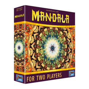 Mandala Board Game | Challenging Two-Player Game With Beautiful Abstract Art | Strategy Board Game For Adults And Kids | Ages 10+ | 2 Players | Average Playtime 30 Minutes | Made By Lookout Games