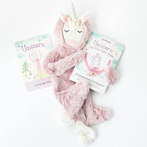 Slumberkins 14 Unicorn Snuggler, Card & Storybook Set | Promotes Authenticity Therapy | Social Emotional Learning Soft Plush Animal Lovey Gift Set For Babies & Toddlers, Ages 0+