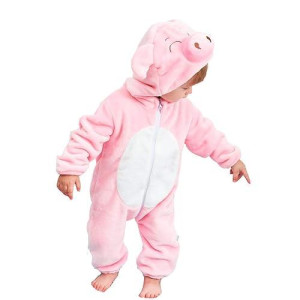 Qzerplay Unisex Children Pig Cosplay Halloween Costumes Cartoon Outfit Romper 120