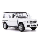 Tgrcm-Cz 1:36 Scale Benz G63 Car Model For Kids, Alloy Pull Back G Wagon Vehicles Toy Car For Toddlers Kids Boys Girls Gift (White)