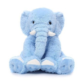 Toys Studio 19.6 Inch Stuffed Elephant Animal Soft Giant Elephant Plush Gift For Baby, Girls, Boys (Blue)
