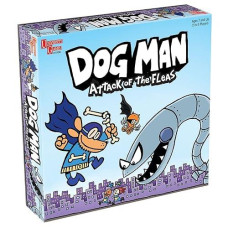 University Games, Dog Man Attack Of The Fleas Cooperative Board Game Based On The Popular Dog Man Book Series By Dav Pilkey For 2 To 6 Players Ages 6 And Up