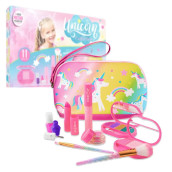 Unicorn Pretend Play Kids Makeup Kit I Toddler Girl Toys Make Up Set With Cosmetic Bag I Toddler Makeup Kit For Toddler Vanity I Pretend Makeup Kit For Girls Gifts Play Makeup Kit For 2 Year Old & Up