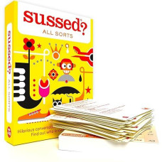 Sussed Wacky Conversation Starters | Card Game For Kids, Teens, Adults | Family-Friendly | Hilarious Yellow Version (With Scoresheets)