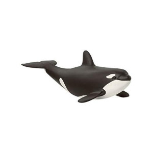 Schleich Wild Life, Ocean And Marine Life Toy Animals For Kids, Baby Orca Whale Toy Figurine, Ages 3+