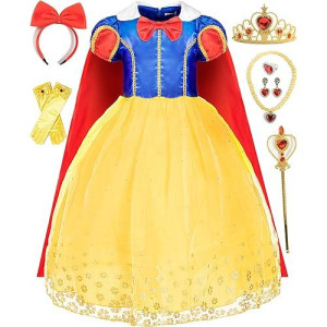 Funna Costume Princess Dress For Toddler Girls With Accessories, 4T
