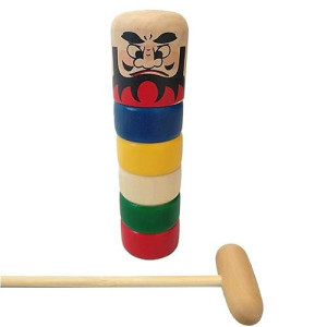 Daruma Otoshi Japanese Traditional Toy (7Inch)