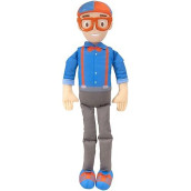 Blippi Bendable Plush Doll, 16� Tall Featuring Sfx - Squeeze The Belly To Hear Classic Catchphrases - Fun, Educational Toys For Babies, Toddlers, And Young Kids