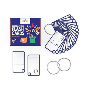 Magic Scholars Educational Multiplication Math Flash Cards (0-12, All Facts), 169 Cards With Two Rings (0-12 Multiplication)
