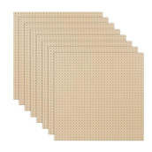 Lvhero Classic Baseplates Building Plates For Building Bricks 100% Compatible With All Major Brands-Baseplate, 10In X 10In, Pack Of 8 (Sand)
