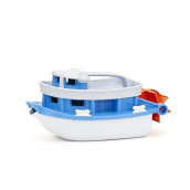 Green Toys Paddle Boat, Blue/Grey - Pretend Play, Motor Skills, Kids Bath Toy Floating Pouring Vehicle. No Bpa, Phthalates, Pvc. Dishwasher Safe, Recycled Plastic, Made In Usa.