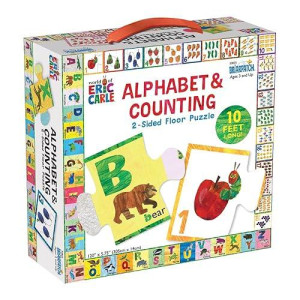 Briarpatch The World Of Eric Carle Alphabet & Counting 2-Sided Floor Puzzle, Grades Prek + (Ug-33835)