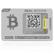 Ballet Real Bitcoin - The Easiest Crypto Cold Storage Card - Cryptocurrency Hardware Wallet With Secure Multicurrency And Nft Support, (Single)