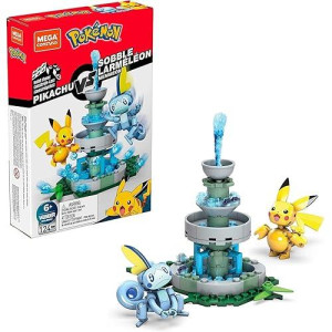 Mega Pokemon Construx 124 Piece Building Set | Pikachu vs Sobble