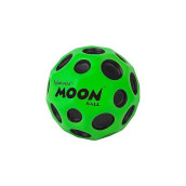 Waboba The Original Moon Ball - Hyper Bouncy Ball - Makes Pop Sound When Bounced - All Ages Extreme Bounce & Fun - Perfect For Active Play & Indoor Or Outdoor Games - Green