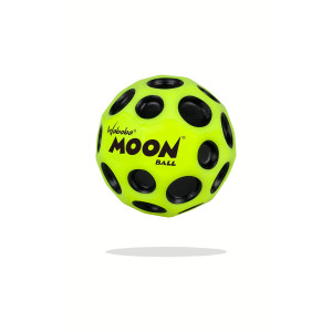 Waboba Moon Ball - Super High Bouncing Ball - Neon Coloured Indoor And Outdoor Ball Ages - Make Pop Sounds - Easy To Grip, Yellow - (65 Mm