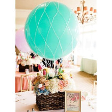 Beaumode Hot Air Balloons Net 36" For Centerpiece Photo Props Baby Shower Weddings Birthdays Party,Pack Of 2