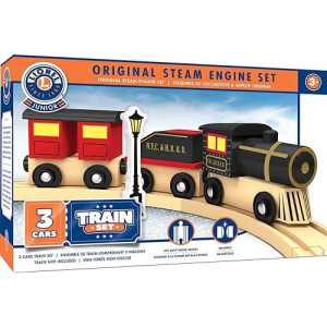 Masterpieces Lionel Original Steam Engine Real Wood Toy Train Set, Assorted