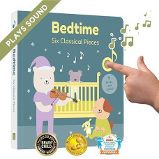 Cali'S Books Bedtime Baby Music Book - Music Books For Toddlers 1-3 With 6 Classical Pieces. Bedtime Sound Books For Babies. Educational Gifts For Babies And Toddlers