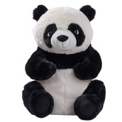 Dilly Dudu Panda Bear Plush, Stuffed Animal, Plush Toy, Gifts For Kids, 15.5Inches(White/Black)