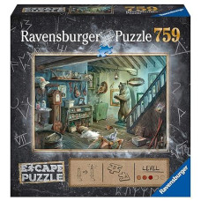 Ravensburger Forbidden Basement Jigsaw Puzzle - 759 Pieces | For Kids & Adults Ages 12+ | Escape Room Experience | Unique Cutting Process | Premium Quality - Fsc Certified
