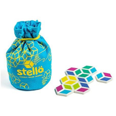 Mobi Stello Color Matching Game - Family Friendly Tile Matching Game, Colorful Plastic Tiles, For Ages 5 And Up, 5+ Ways To Play - For 1-4 Players, 48 Tiles