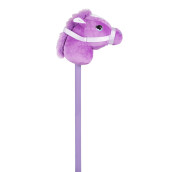 Ponyland: Music Stick Animal - Purple & White Horse - Music Button, Sturdy Two-Piece Stick W/Colorful Soft Plush Animal Head, Toy, Kids Ages 3+