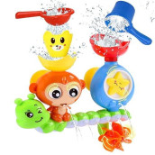 Bath Toys For Toddlers 1-3 Age 1 2 3 4 Year Old Boys Girls Toddler Bath Tub Toys For Kids Baby Infant Water Bath Tub Toys