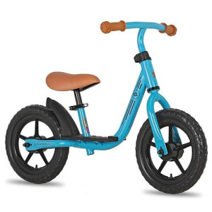 Joystar 12 Inch Toddler Balance Bike For 3 4 5 Year Old Boys Girls With Footrest 12 Toddler Push Bicycles Baby Balance Training Bikes Birthday Gifts For 3-5 Boys Blue