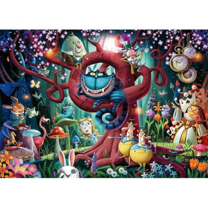 Ravensburger Most Everyone Is Mad 1000 Piece Puzzle For Adults - Alice In Wonderland Theme, Every Piece Is Unique, Softclick Technology Means Pieces Fit Together Perfectly
