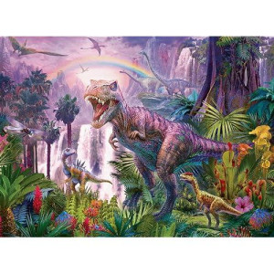 Ravensburger King Of The Dinosaurs Puzzle For Kids - 200 Unique Pieces | Engaging Brain Game | Ideal For All Ages | Promotes Creativity & Concentration | Fsc Certified