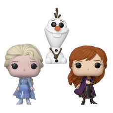 Funko Pop! Disney: Frozen Ii - Travel Elsa, Travel Anna, & Olaf [B&N Exclusive] - Three Pack