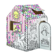 Bankers Box At Play Unicorn Playhouse, Cardboard Playhouse And Craft Activity For Kids