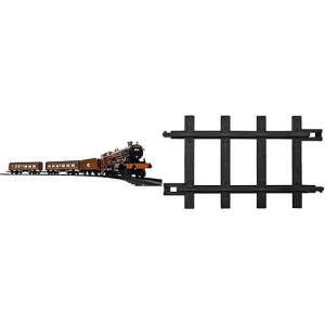 Lionel Hogwarts Express Battery-Powered Train Set With Remote + 12-Piece Straight Track Expansion Pack
