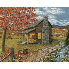Heritage Puzzle A Smoky Mountain Harvest By Teresa Pennington - 1000 Pieces - 30" X 24" Finished Size