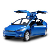 Sasbsc Toy Cars Metal Model X 1:32 Pull Back Vehicles Diecast Car Toys For Boys And Girls 3 To 12 Years Old Blue