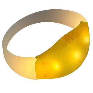 Blinkee Rbfbl-Yl Rubber Frosted Bracelet44; Yellow