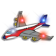 Blinkee Airplane Flashing Body Light Lapel Pins